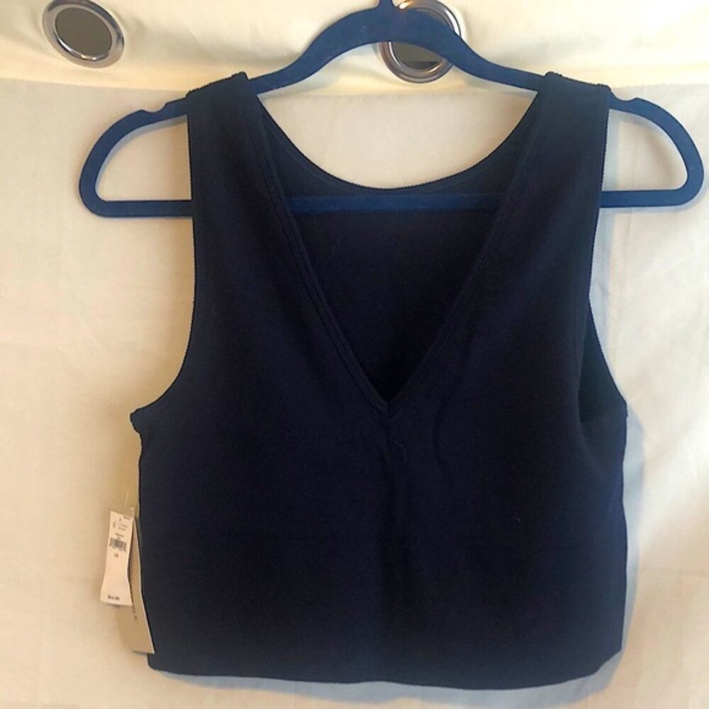 Reversible Banana Republic cropped tank  large navy